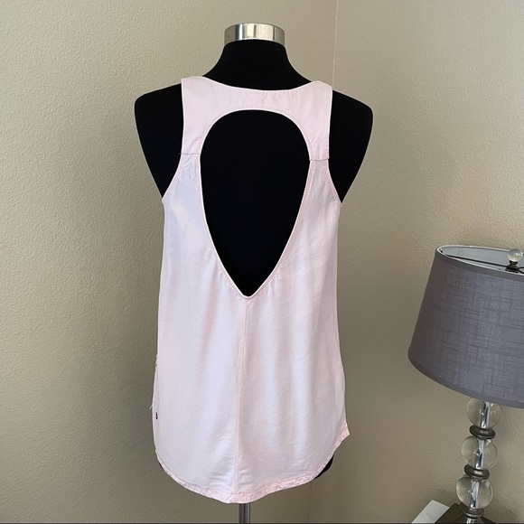 Lululemon Peace Of Mind Tank Top Pretty Pink Open Back Size 8 - Picture 10 of 14